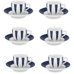 SET 6 TAZZE CAFFE GEOMETRIC FADE