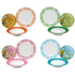 SET TAVOLA 12 PEZZI PARROT FADE