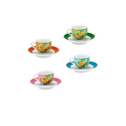 SET 4 TAZZE CAFFE PARROT FADE