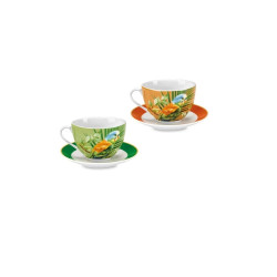 SET 2 TAZZE COLAZIONE PARROT FADE