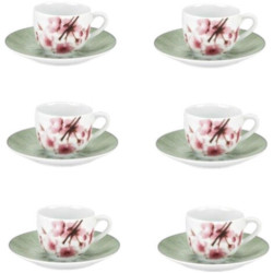 SET 6 TAZZE CAFFE' SPRING FADE